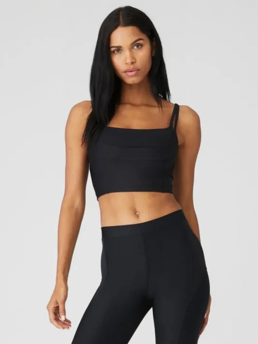 ALO Yoga Airlift Street Goddess Bra Tank in Black Size M